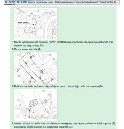Manual de reparación Kia Rio UB 1.6L 2012-2017 Español: soluciones rápidas para problemas comunes.