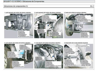 Reparación de motor Kia Rio UB 1.6L 2012-2017 Español: detallada con el manual de servicio.