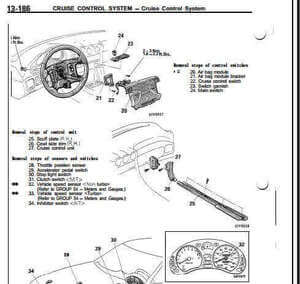 Reparación de inyectores Mitsubishi 3000GT 1991 en manual de servicio.