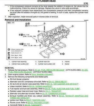 Manual de taller Nissan March K12 2002-2009 PDF reparación de motor
