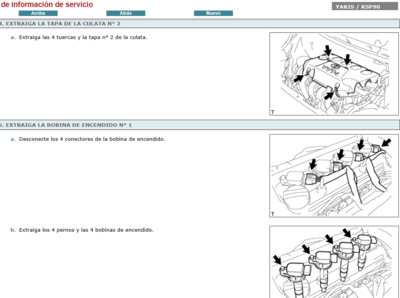 Manual de reparación Toyota Yaris NCP90  2007 en Español: soluciones expertas para problemas mecánicos.  
