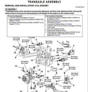 Manual de servicio Mitsubishi  Eclipse Spyder 2000-2005 para reparación de embrague.

