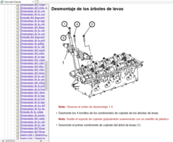 Procedimientos detallados para la reparación del Chevrolet Orlando 2011-2016 en Español, incluyendo herramientas.
