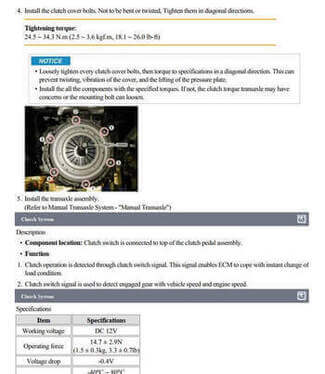 Reparación de transmisión Kia Sorento 2.4L GDI 2013-2016: aprende con el manual de servicio.