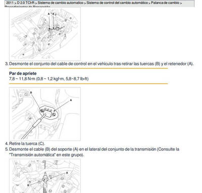 Reparación de motor Kia Sportage 2.0L Diesel 2011-2015: instrucciones detalladas en el manual de servicio.