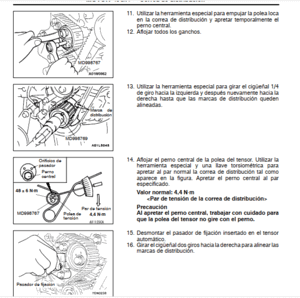 Mantenimiento preventivo Mitsubishi Montero Pajero Sport 2000-2006 según manual de taller original.
