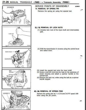 Reparación de motor diesel Mitsubishi Laser Talon Eclipse 1990-1991 en manual oficial.
