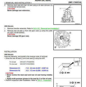 Reparación de motor Nissan Navara Frontier NP300 D23 2015: detallada con el manual de servicio.
