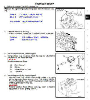 Manual de taller Nissan Pathfinder R52 2013-2014 para ajuste de válvulas

