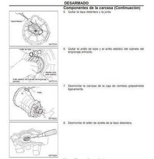 Reparación de transmisión Nissan Patrol GR Y61 Español PDF 1997-2009: eficaz con el manual de servicio.

