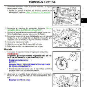 Reparación del sistema de encendido y arranque del Nissan Xtrail T30, PDF Español