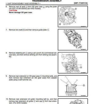 Reparación de motor Nissan NP300 Frontier Navara D23 2018: detallada con el manual de servicio.
