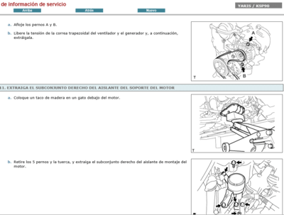 Manual de servicio Toyota Yaris NCP90  2007 en Español: todo lo que necesitas para el mantenimiento de tu coche.  
