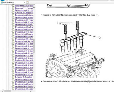 Guía completa con herramientas y pasos para reparar el motor del Chevrolet Cruze 2010 Español.

