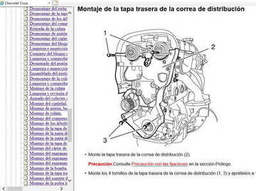 Reparación del motor del Chevrolet Cruze 2014 Español: guía con herramientas y pasos detallados.
