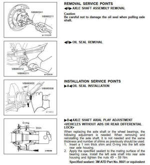 Manual de reparación Mitsubishi Triton L200 1996-2004 con procedimientos de seguridad.
