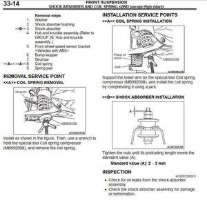 Manual de reparación Mitsubishi para modelos Triton L200 2005-2015.
