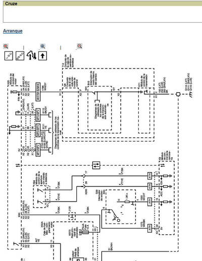 Esquemas eléctricos del Chevrolet Cruze 2009 Español, con explicaciones paso a paso.