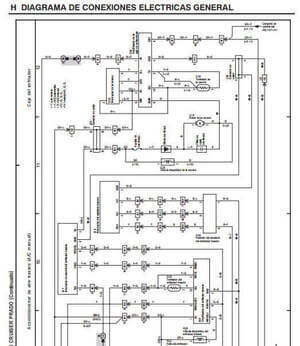 Manual eléctrico Toyota  Land Cruiser Prado J120 en Español 2002-2009 con esquemas detallados.
