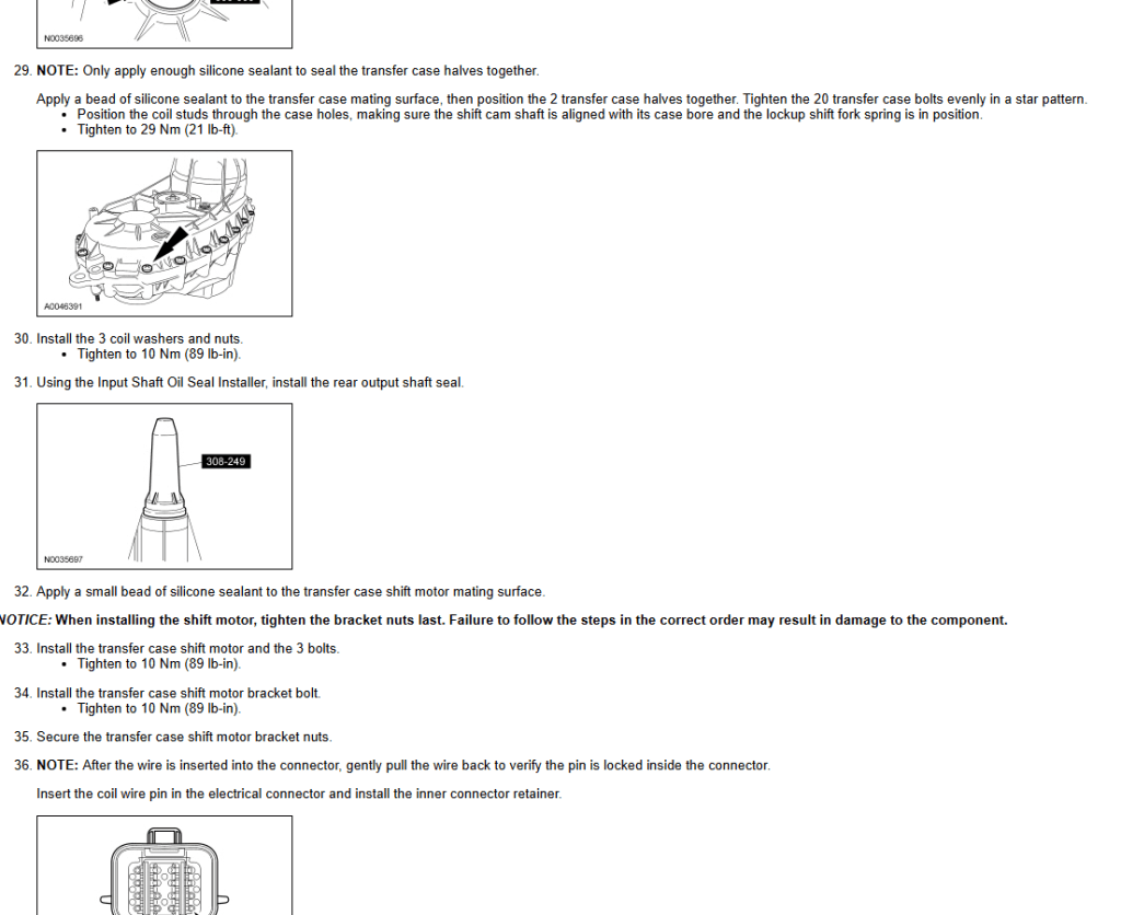 Manual de reparación del motor del Ford Expedition Navigator 2014, con instrucciones y herramientas.