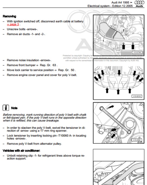Manual de taller Audi A4 B5 1994-2001: reparaciones de motor y transmisión explicadas.