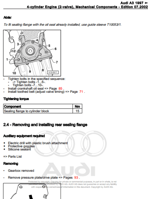 Manual de taller Audi A3 8L 1997-2003: reparaciones mecánicas con precisión.