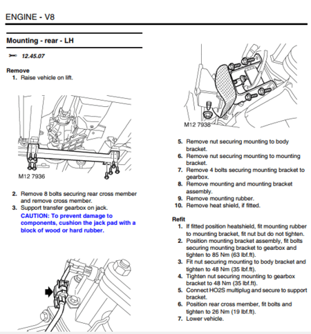 Manual de reparación del motor V8i del Land Rover Discovery 2 (1999-2004). Guía de taller con especificaciones detalladas para el servicio del motor.
