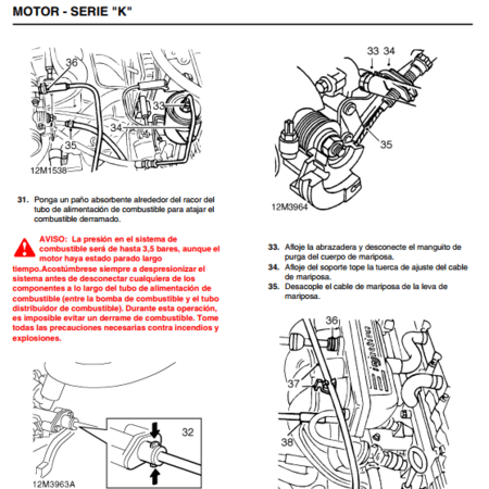 Manual de reparación del motor para Land Rover Freelander 1 (1997-2001). Guía de taller en Español con especificaciones de servicio detalladas del motor.