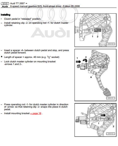Guía de reparación Audi TT MK2 2006-2014 paso a paso para problemas comunes.