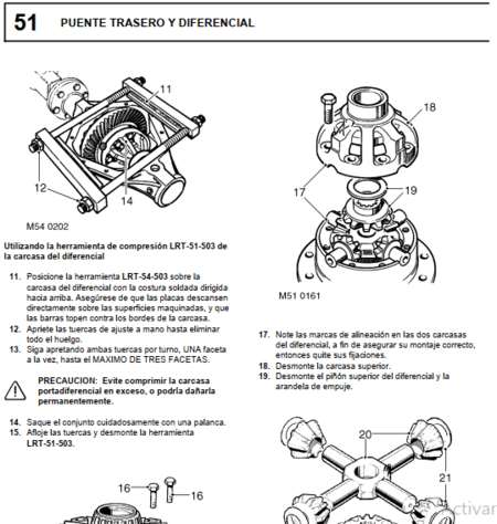 Instrucciones de reparación de la transmisión R380 y LT230 del Land Rover Defender 300 Tdi (1996-1998). Manual de servicio en Español con procedimientos de taller.