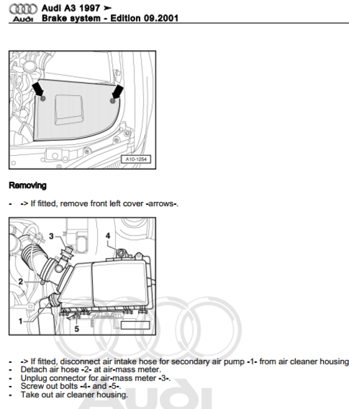 Manual de servicio Audi A3 8L 1997-2003: diagnóstico y solución de problemas técnicos.
