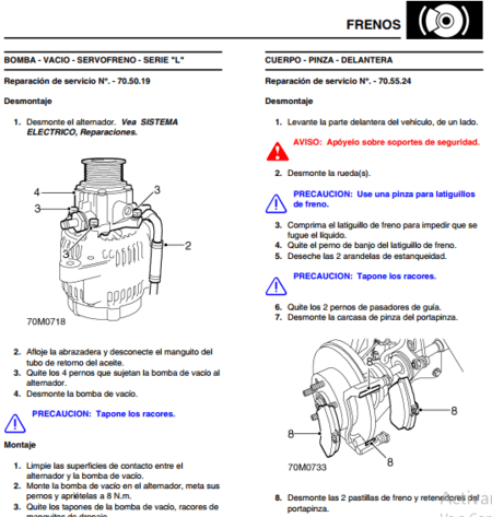Manual de Taller y Servicio completo Land Rover Freelander 1 (1997-2001) en Español. Documento de reparación con procedimientos de mantenimiento.