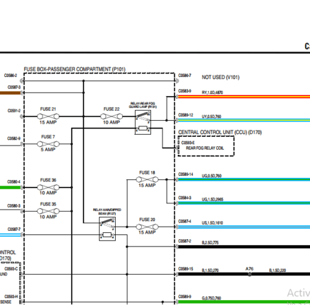 Diagramas Eléctricos y esquemas de cableado incluidos en el Manual de Taller Freelander 1 (2001-2006) PDF. Información de servicio para diagnóstico electrónico.