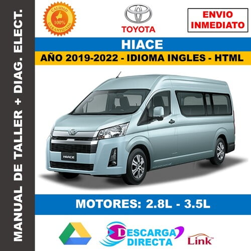 Manual de Reparación y Diagramas Toyota Hiace&nbsp;(2019-2022)