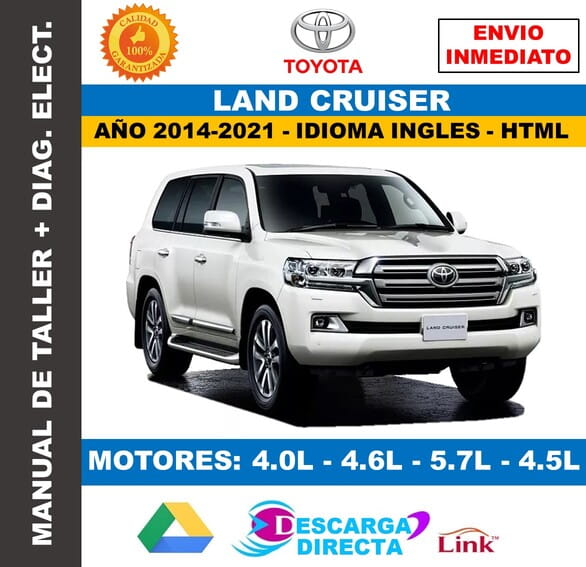Manual de Reparación Toyota Land Cruiser J200&nbsp;(2014-2021)