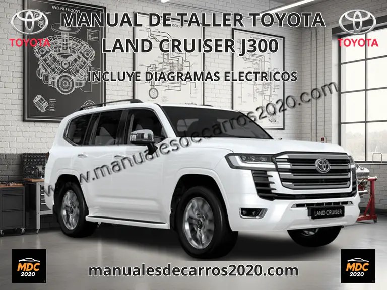 Manual de Reparación Toyota Land Cruiser J300 (2021-2022) PDF. Imagen del manual de servicio oficial.